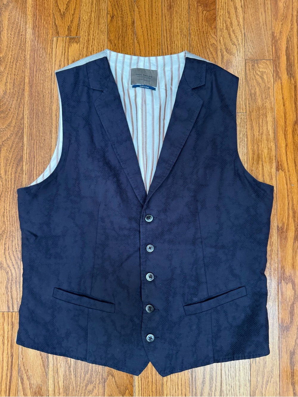 Navy Men's Tailored Vest